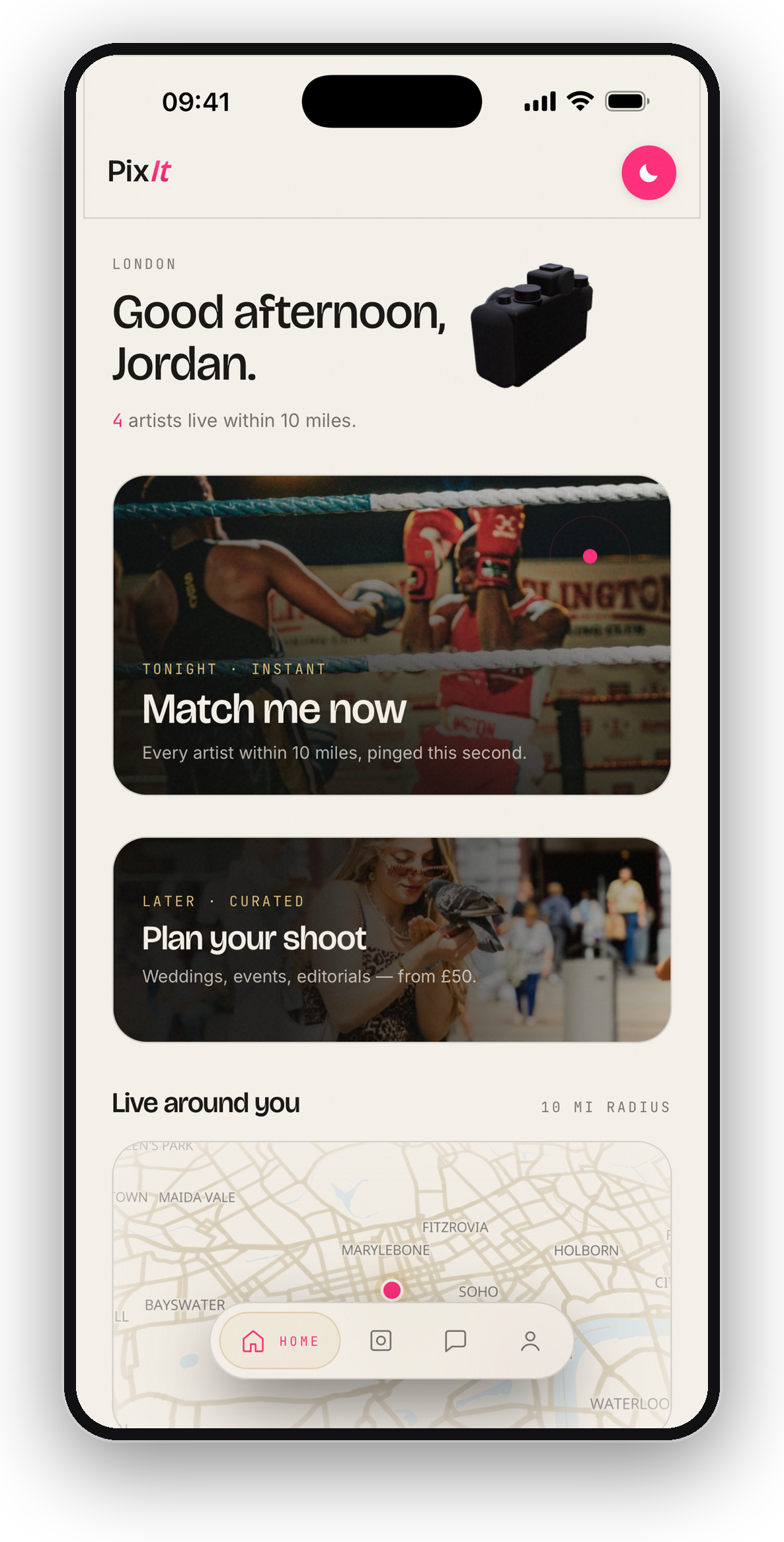 Pixit: See who is actually working near you