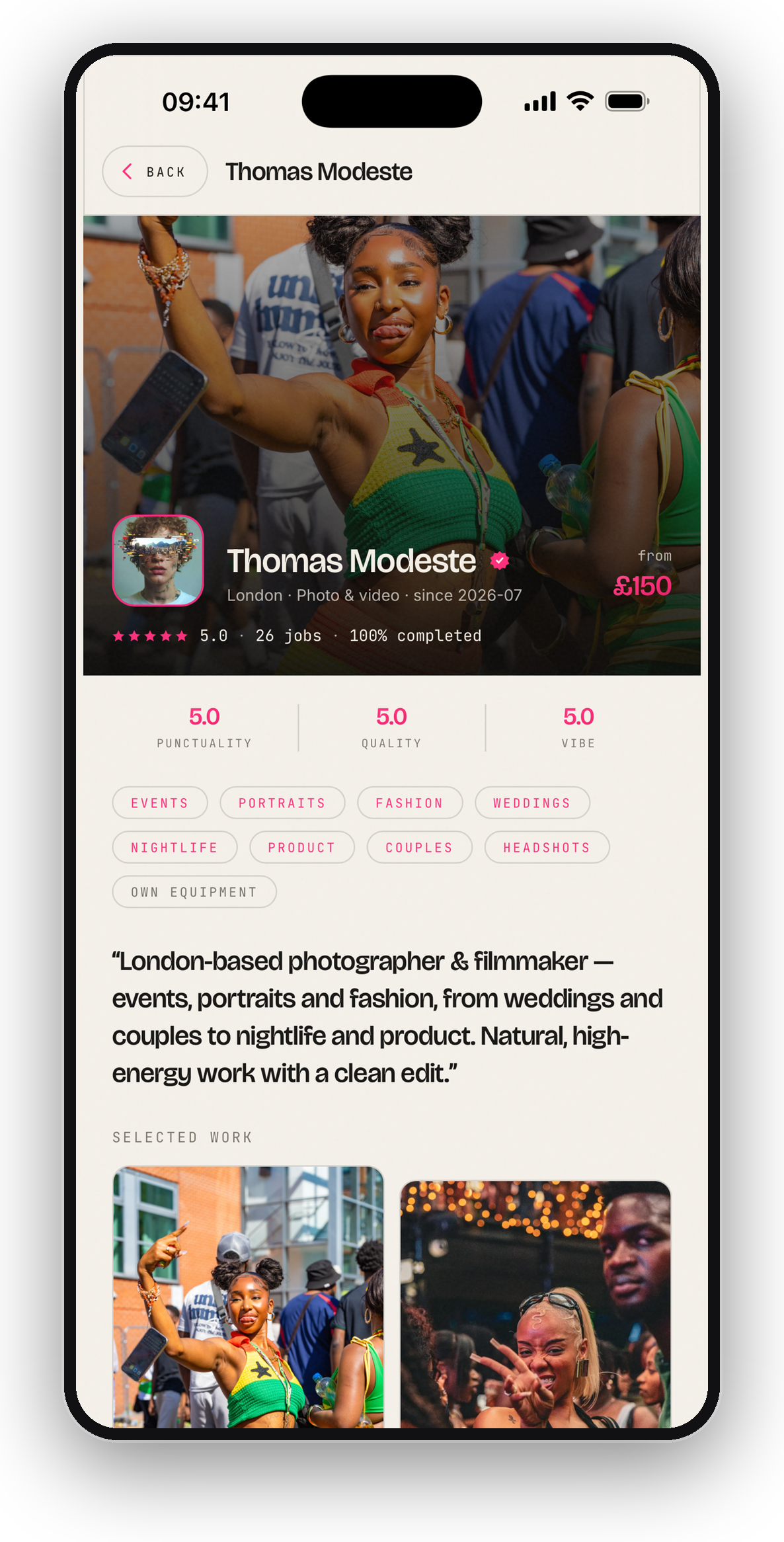 Pixit: Look at the work before you choose
